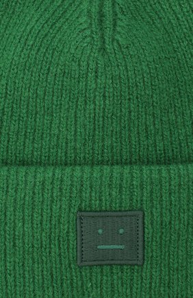 Мужская шерстяная шапка ACNE STUDIOS зеленого цвета по цене 10550 руб., арт. C40075/M | Фото 3 Мужская шерстяная шапка ACNE STUDIOS зеленого цвета, арт. C40075/M | Фото 3