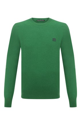 Мужской шерстяной джемпер ACNE STUDIOS зеленого цвета по цене 24100 руб., арт. C60016/M | Фото 1 Мужской шерстяной джемпер ACNE STUDIOS зеленого цвета, арт. C60016/M | Фото 1