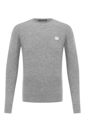 Мужской шерстяной джемпер ACNE STUDIOS серого цвета по цене 24100 руб., арт. C60016/M | Фото 1 Мужской шерстяной джемпер ACNE STUDIOS серого цвета, арт. C60016/M | Фото 1