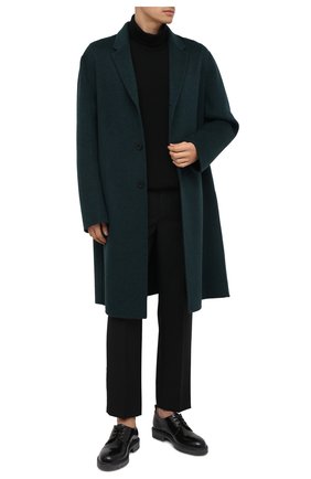 Мужской шерстяное пальто ACNE STUDIOS зеленого цвета по цене 89950 руб., арт. B90467 | Фото 2 Мужской шерстяное пальто ACNE STUDIOS зеленого цвета, арт. B90467 | Фото 2