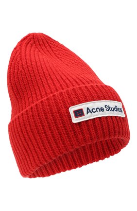 Мужская шерстяная шапка ACNE STUDIOS красного цвета по цене 12550 руб., арт. C40102/M | Фото 1 Мужская шерстяная шапка ACNE STUDIOS красного цвета, арт. C40102/M | Фото 1
