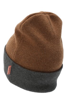 Мужская шерстяная шапка ACNE STUDIOS бежевого цвета по цене 10550 руб., арт. C40108/M | Фото 2 Мужская шерстяная шапка ACNE STUDIOS бежевого цвета, арт. C40108/M | Фото 2