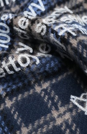 Мужской шерстяной шарф ACNE STUDIOS голубого цвета по цене 16950 руб., арт. CA0095/M | Фото 2 Мужской шерстяной шарф ACNE STUDIOS голубого цвета, арт. CA0095/M | Фото 2
