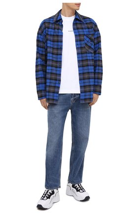 Мужская хлопковая рубашка ACNE STUDIOS синего цвета по цене 36600 руб., арт. CB0017/M | Фото 2 Мужская хлопковая рубашка ACNE STUDIOS синего цвета, арт. CB0017/M | Фото 2