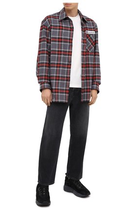 Мужская хлопковая рубашка ACNE STUDIOS серого цвета по цене 36600 руб., арт. CB0023/M | Фото 2 Мужская хлопковая рубашка ACNE STUDIOS серого цвета, арт. CB0023/M | Фото 2