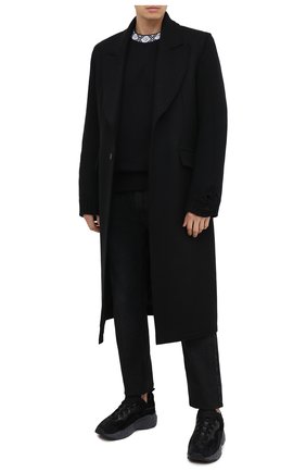 Мужской свитшот из вискозы и хлопка ACNE STUDIOS черного цвета по цене 25100 руб., арт. CI0050/M | Фото 2 Мужской свитшот из вискозы и хлопка ACNE STUDIOS черного цвета, арт. CI0050/M | Фото 2