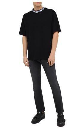 Мужская футболка ACNE STUDIOS черного цвета по цене 16300 руб., арт. CL0072/M | Фото 2 Мужская футболка ACNE STUDIOS черного цвета, арт. CL0072/M | Фото 2