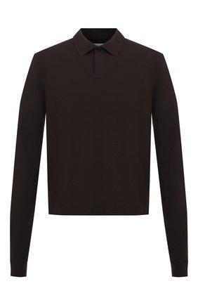 Мужское хлопковое поло BOTTEGA VENETA коричневого цвета по цене 38000 руб., арт. 640405/V01G0 | Фото 1 Мужское хлопковое поло BOTTEGA VENETA коричневого цвета, арт. 640405/V01G0 | Фото 1