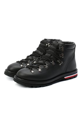 Женские кожаные ботинки blanche MONCLER черного цвета по цене 48400 руб., арт. F2-09B-4G705-00-02SEP | Фото 1 Женские кожаные ботинки blanche MONCLER черного цвета, арт. F2-09B-4G705-00-02SEP | Фото 1