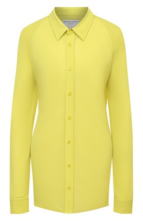 Женская рубашка BOTTEGA VENETA желтого цвета по цене 76250 руб., арт. 636591/V02I0 | Фото 1 Женская рубашка BOTTEGA VENETA желтого цвета, арт. 636591/V02I0 | Фото 1