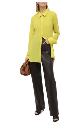 Женская рубашка BOTTEGA VENETA желтого цвета по цене 76250 руб., арт. 636591/V02I0 | Фото 2 Женская рубашка BOTTEGA VENETA желтого цвета, арт. 636591/V02I0 | Фото 2