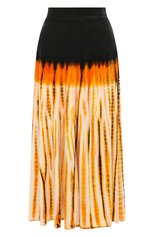 Женская юбка-миди PROENZA SCHOULER оранжевого цвета, арт. R2035019-JYP43 | Фото 1 (Материал внешний: Синтетический материал, Хлопок; Женское Кросс-КТ: Юбка-одежда; Длина Ж (юбки, платья, шорты): Миди)
