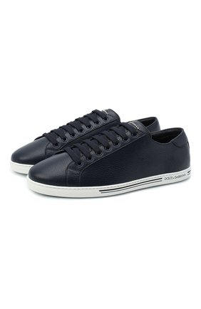 Мужские кожаные кеды saint tropez DOLCE & GABBANA синего цвета по цене 39250 руб., арт. CS1735/A8M00 | Фото 1 Мужские кожаные кеды saint tropez DOLCE & GABBANA синего цвета, арт. CS1735/A8M00 | Фото 1