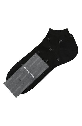 Мужские хлопковые носки ERMENEGILDO ZEGNA черного цвета по цене 2530 руб., арт. N5V023240 | Фото 1 Мужские хлопковые носки ERMENEGILDO ZEGNA черного цвета, арт. N5V023240 | Фото 1