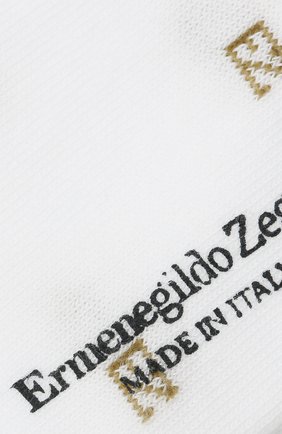 Мужские хлопковые носки ERMENEGILDO ZEGNA белого цвета по цене 2530 руб., арт. N5V023240 | Фото 2 Мужские хлопковые носки ERMENEGILDO ZEGNA белого цвета, арт. N5V023240 | Фото 2