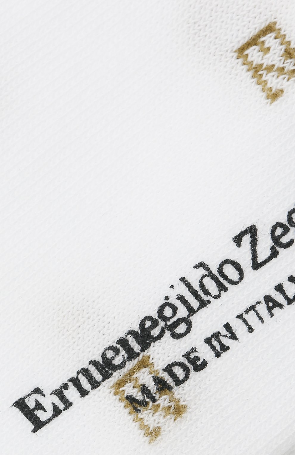 Мужские хлопковые носки ERMENEGILDO ZEGNA белого цвета, арт. N5V023240 | Фото 2 (Кросс-КТ: бельё; Материал внешний: Хлопок)
