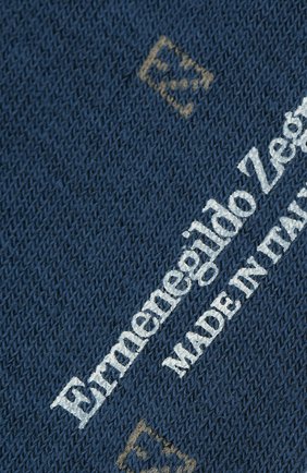 Мужские хлопковые носки ERMENEGILDO ZEGNA синего цвета по цене 2530 руб., арт. N5V023240 | Фото 2 Мужские хлопковые носки ERMENEGILDO ZEGNA синего цвета, арт. N5V023240 | Фото 2