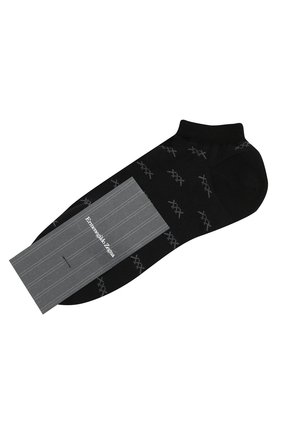 Мужские хлопковые носки ERMENEGILDO ZEGNA черного цвета по цене 2530 руб., арт. N5V023250 | Фото 1 Мужские хлопковые носки ERMENEGILDO ZEGNA черного цвета, арт. N5V023250 | Фото 1