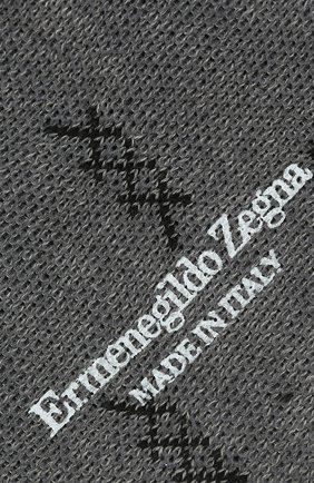 Мужские хлопковые носки ERMENEGILDO ZEGNA светло-серого цвета, арт. N5V023250 | Фото 2 (Материал внешний: Хлопок; Кросс-КТ: бельё)