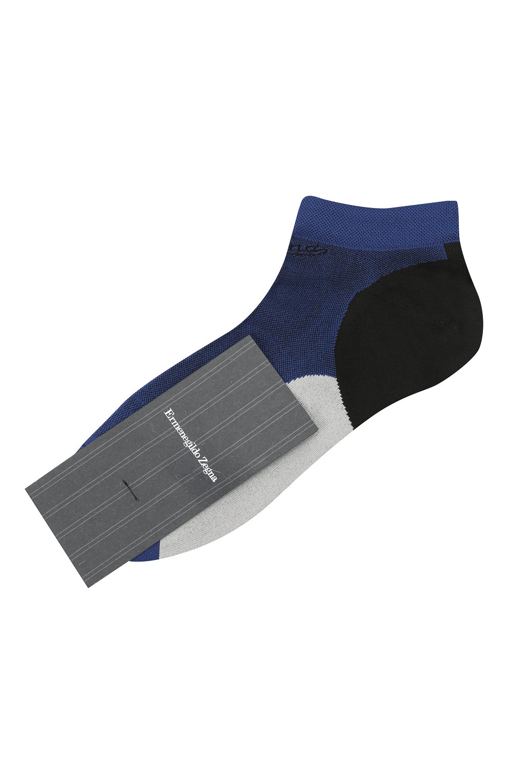 Мужские носки ERMENEGILDO ZEGNA синего цвета, арт. N5V023600 | Фото 1 (Кросс-КТ: бельё; Материал внешний: Синтетический материал)