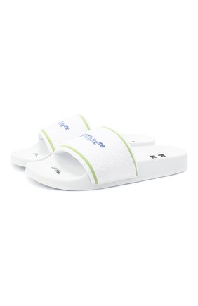 Мужские текстильные шлепанцы OFF-WHITE белого цвета по цене 20900 руб., арт. 0MIA088E20FAB0010145 | Фото 1 Мужские текстильные шлепанцы OFF-WHITE белого цвета, арт. 0MIA088E20FAB0010145 | Фото 1