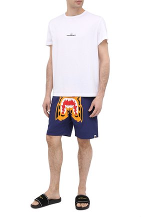 Мужские текстильные шлепанцы OFF-WHITE черного цвета по цене 20900 руб., арт. 0MIA088E20FAB0011018 | Фото 2 Мужские текстильные шлепанцы OFF-WHITE черного цвета, арт. 0MIA088E20FAB0011018 | Фото 2