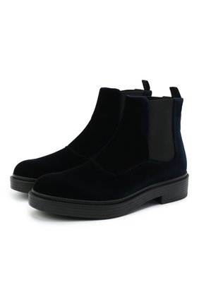 Мужские текстильные челси GIORGIO ARMANI темно-синего цвета, арт. X2M321/XD167 | Фото 1 (Материал внутренний: Натуральная кожа; Подошва: Плоская; Материал внешний: Текстиль; Мужское Кросс-КТ: Сапоги-обувь, Челси-обувь; Материал утеплителя: Без утеплителя; Региональные ограничения белый список (Axapta Mercury): RU; Длина стельки: 30,3; толщина подошвы: 2,8; ширина носка стельки: 9,7; высота каблука: 4,5)