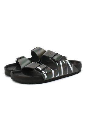 Мужские кожаные шлепанцы valentino garavani x birkenstock VALENTINO темно-зеленого цвета по цене 37400 руб., арт. UY2S0C48/SZY | Фото 1 Мужские кожаные шлепанцы valentino garavani x birkenstock VALENTINO темно-зеленого цвета, арт. UY2S0C48/SZY | Фото 1