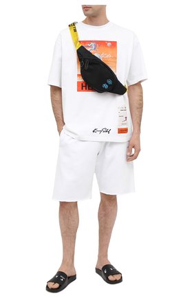 Мужская текстильная поясная сумка OFF-WHITE черного цвета по цене 41800 руб., арт. 0MNA110E20FAB0011000 | Фото 2 Мужская текстильная поясная сумка OFF-WHITE черного цвета, арт. 0MNA110E20FAB0011000 | Фото 2