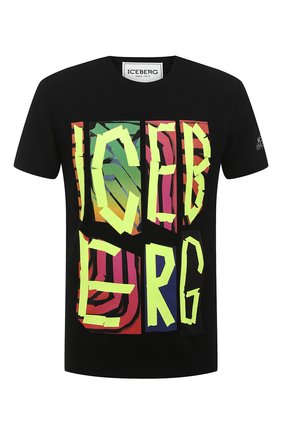 Мужская хлопковая футболка ICEBERG черного цвета по цене 12550 руб., арт. 20I I1P0/F029/6301 | Фото 1 Мужская хлопковая футболка ICEBERG черного цвета, арт. 20I I1P0/F029/6301 | Фото 1