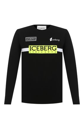 Мужская хлопковый лонгслив ICEBERG черного цвета по цене 11650 руб., арт. 20I I1P0/F041/6301 | Фото 1 Мужская хлопковый лонгслив ICEBERG черного цвета, арт. 20I I1P0/F041/6301 | Фото 1
