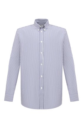 Мужская хлопковая рубашка GIVENCHY синего цвета по цене 67400 руб., арт. BM60H012ZY | Фото 1 Мужская хлопковая рубашка GIVENCHY синего цвета, арт. BM60H012ZY | Фото 1