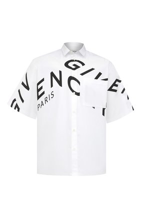 Мужская хлопковая рубашка GIVENCHY белого цвета по цене 56050 руб., арт. BM60L3109F | Фото 1 Мужская хлопковая рубашка GIVENCHY белого цвета, арт. BM60L3109F | Фото 1