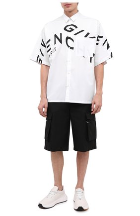 Мужская хлопковая рубашка GIVENCHY белого цвета по цене 56050 руб., арт. BM60L3109F | Фото 2 Мужская хлопковая рубашка GIVENCHY белого цвета, арт. BM60L3109F | Фото 2