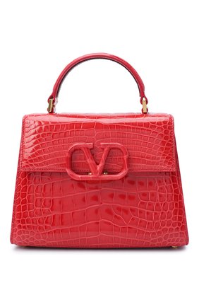 Женская сумка valentino garavani vsling из кожи аллигатора VALENTINO красного цвета по цене 1320000 руб., арт. UW2B0F53/XDE/AMIS | Фото 1 Женская сумка valentino garavani vsling из кожи аллигатора VALENTINO красного цвета, арт. UW2B0F53/XDE/AMIS | Фото 1