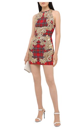 Женское платье с пайетками BALMAIN красного цвета по цене 361000 руб., арт. UF16351/P052 | Фото 2 Женское платье с пайетками BALMAIN красного цвета, арт. UF16351/P052 | Фото 2