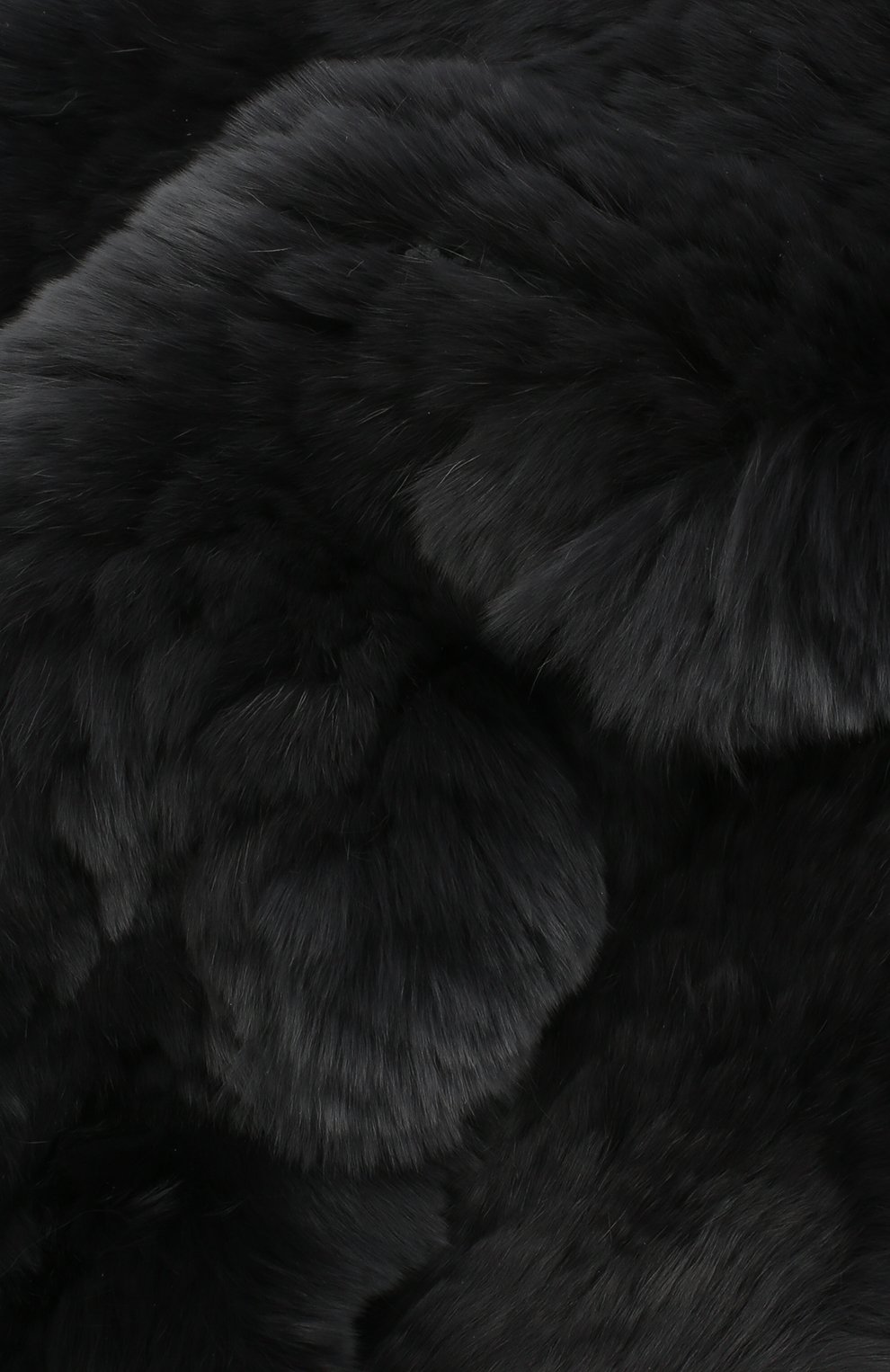 Женский шарф-снуд из меха кролика YVES SALOMON темно-серого цвета, арт. 6WAA803XXKREX | Фото 2 (Материал: Натуральный мех)