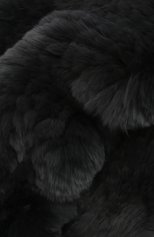 Женский шарф-снуд из меха кролика YVES SALOMON темн�о-серого цвета, арт. 6WAA803XXKREX | Фото 2 (Материал: Натуральный мех)