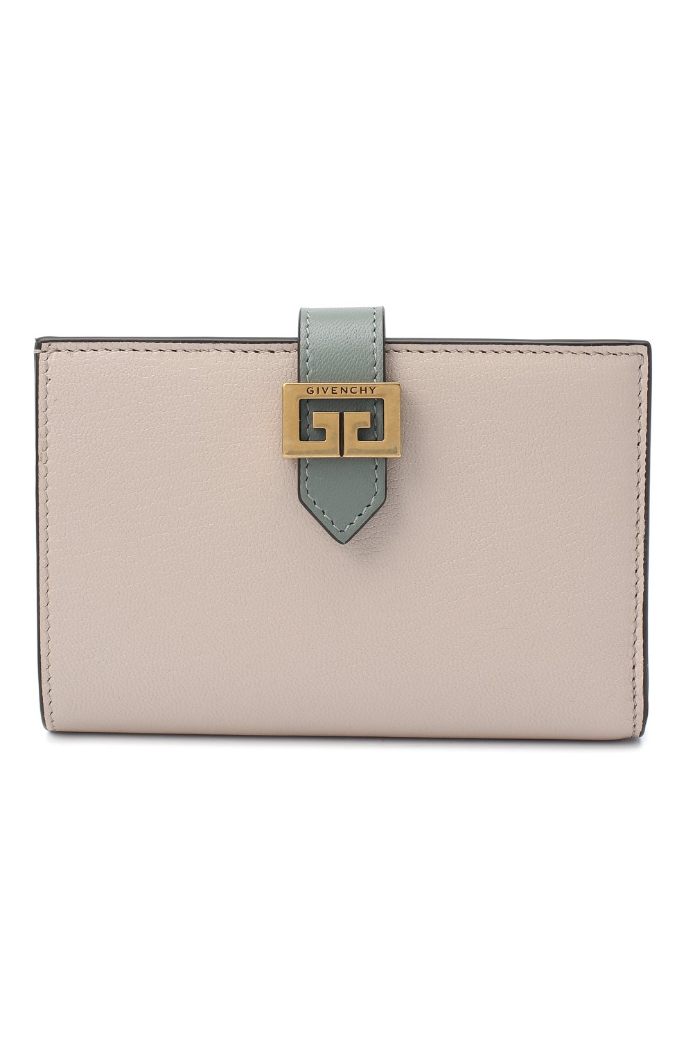 Женские кожаный кошелек gv3 GIVENCHY хаки цвета, арт. BB601GB056 | Фото 1
