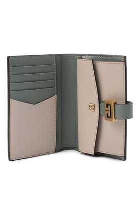 Женские кожаный кошелек gv3 GIVENCHY хаки цвета по цене 39500 руб., арт. BB601GB056 | Фото 3 Женские кожаный кошелек gv3 GIVENCHY хаки цвета, арт. BB601GB056 | Фото 3