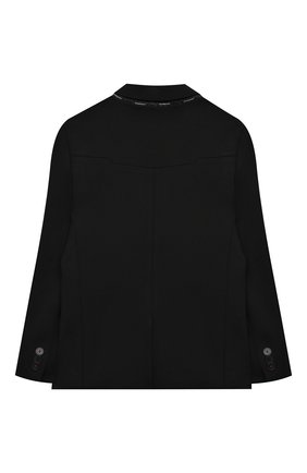 Детский пиджак GIVENCHY черного цвета по цене 47900 руб., арт. H26067 | Фото 2 Детский пиджак GIVENCHY черного цвета, арт. H26067 | Фото 2