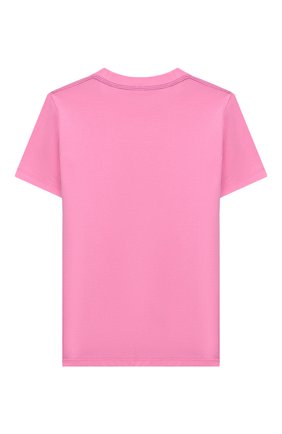 Детская хлопковая футболка STELLA MCCARTNEY розового цвета по цене 3960 руб., арт. 601095/SPJ39 | Фото 2 Детская хлопковая футболка STELLA MCCARTNEY розового цвета, арт. 601095/SPJ39 | Фото 2