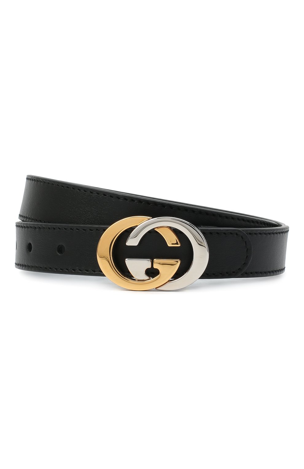 Детский кожаный ремень GUCCI черного цвета, арт. 630389/10Y0X | Фото 1