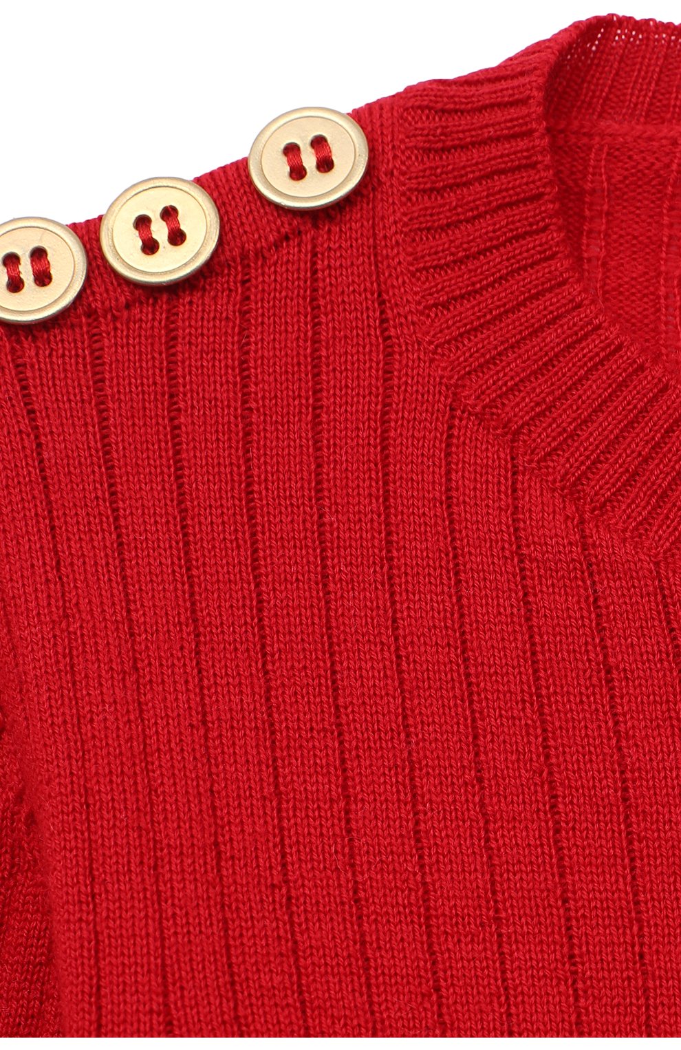 Детский шерстяной пуловер DAL LAGO красного цвета, арт. R567/8931/13-16 | Фото 3 (Девочки Кросс-КТ: Пуловер-одежда; Материал внешний: Шерсть; Рукава: Длинные; Девочки-школьная форма: Свитеры; Ростовка одежда: 13 - 15 лет | 158 см; Региональные ограничения белый список (Axapta Mercury): 16 лет | 164 см)