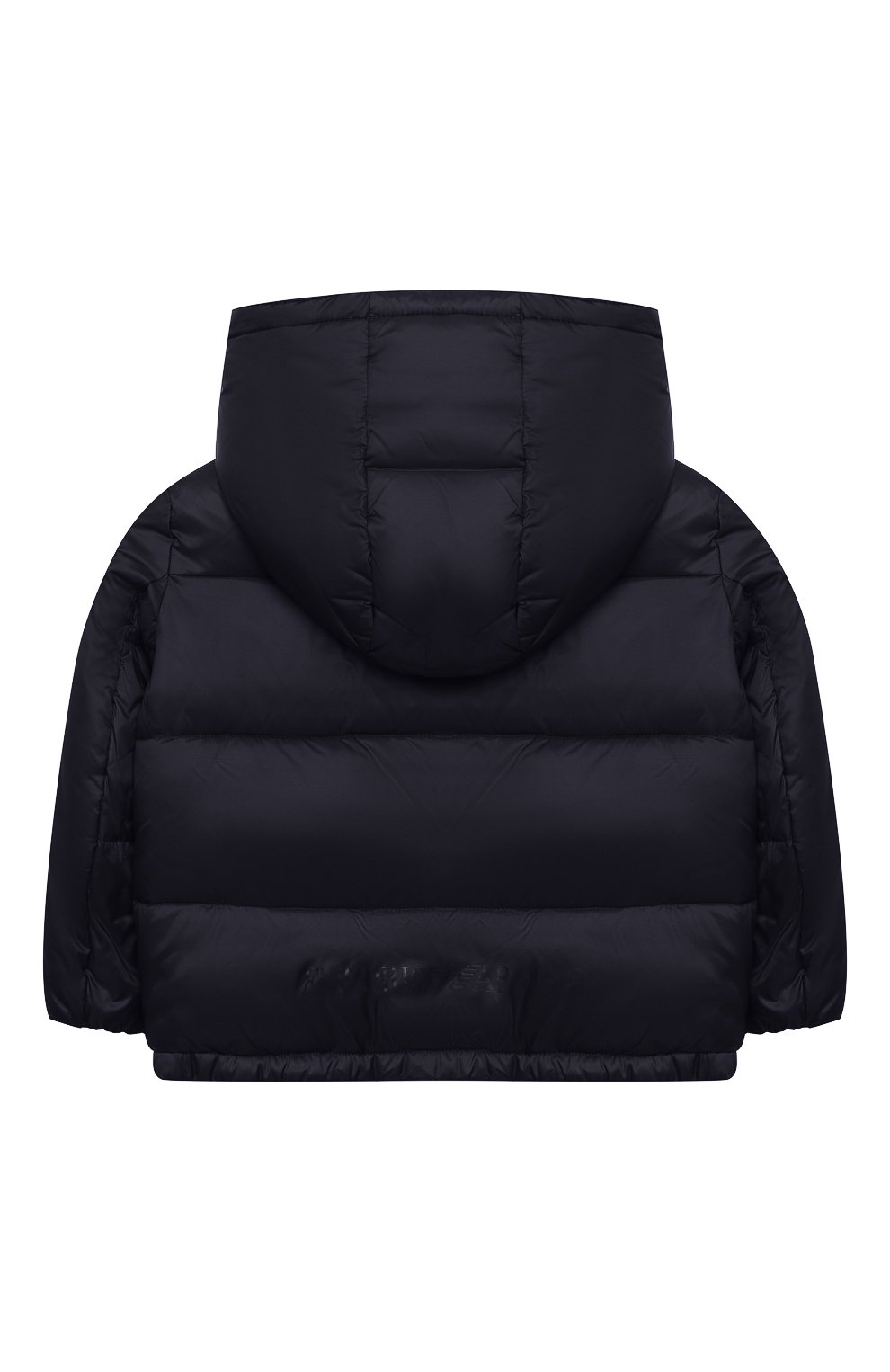 Детского пуховик EMPORIO ARMANI темно-синего цвета по цене 17400 руб., арт. 6HHBL1/1NLSZ | Фото 2 Детского пуховик EMPORIO ARMANI темно-синего цвета, арт. 6HHBL1/1NLSZ | Фото 2