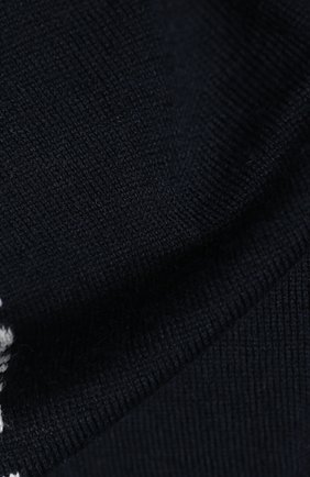 Детский шарф EMPORIO ARMANI синего цвета по цене 7755 руб., арт. 404614/0A465 | Фото 2 Детский шарф EMPORIO ARMANI синего цвета, арт. 404614/0A465 | Фото 2