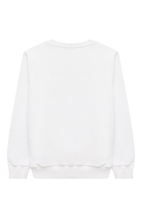 Детский хлопковый свитшот BALMAIN белого цвета по цене 29050 руб., арт. 6N4040/NE060/12-16 | Фото 2 Детский хлопковый свитшот BALMAIN белого цвета, арт. 6N4040/NE060/12-16 | Фото 2