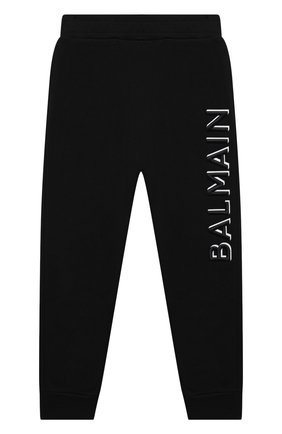 Детские хлопковые брюки BALMAIN черного цвета по цене 16650 руб., арт. 6N6607/NX300/4-10 | Фото 1 Детские хлопковые брюки BALMAIN черного цвета, арт. 6N6607/NX300/4-10 | Фото 1