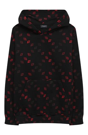 Детский хлопковое худи MARCELO BURLON KIDS OF MILAN черного цвета по цене 16350 руб., арт. 20I/B/MB/2105/0021/8-14Y | Фото 1 Детский хлопковое худи MARCELO BURLON KIDS OF MILAN черного цвета, арт. 20I/B/MB/2105/0021/8-14Y | Фото 1