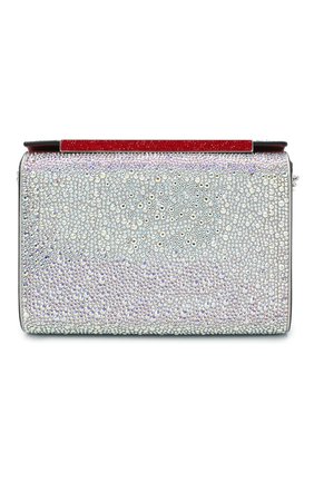 Женская сумка vanite large CHRISTIAN LOUBOUTIN серебряного цвета по цене 128000 руб., арт. vanite large clutch metal suede/strass | Фото 1 Женская сумка vanite large CHRISTIAN LOUBOUTIN серебряного цвета, арт. vanite large clutch metal suede/strass | Фото 1